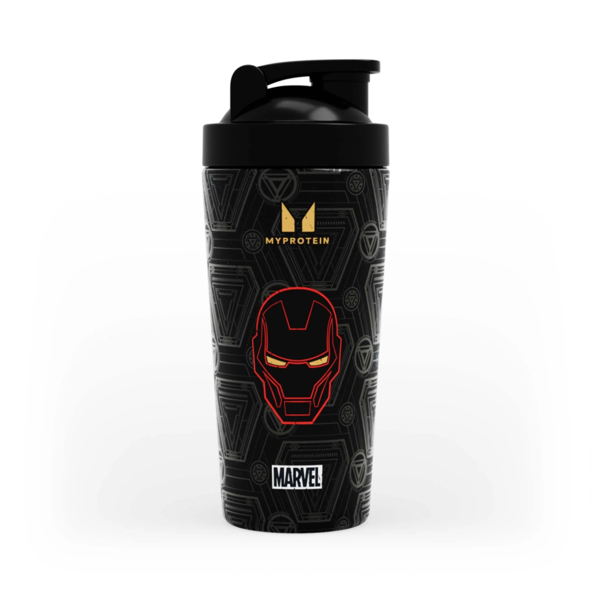 Shaker Myprotein Iron Man din metal reciclat - Negru Imagine 1