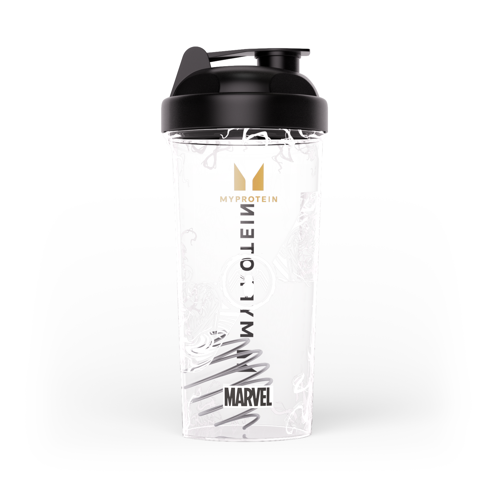 Shaker din plastic MARVEL Venom - Transparent/Negru Imagine 1