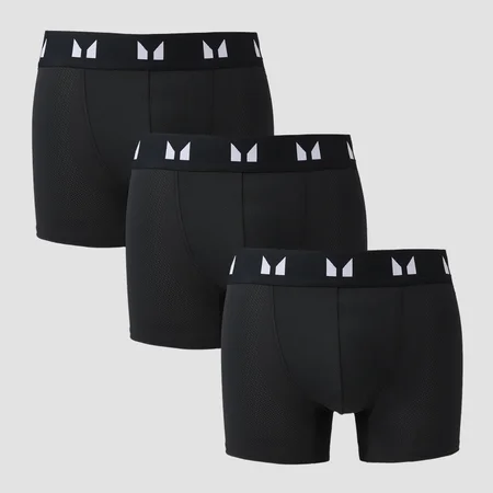 Boxeri tehnici MP pentru bărbați (set de 5 perechi) - Negru