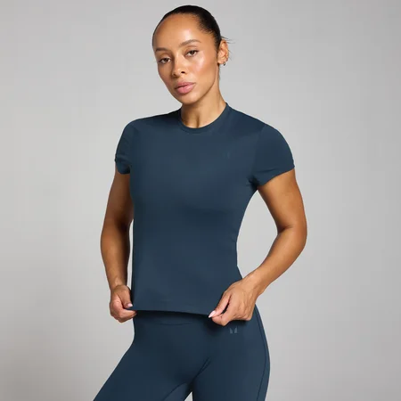 Tricou mulat cu mânecă scurtă MP Tempo pentru femei - Dark Sapphire