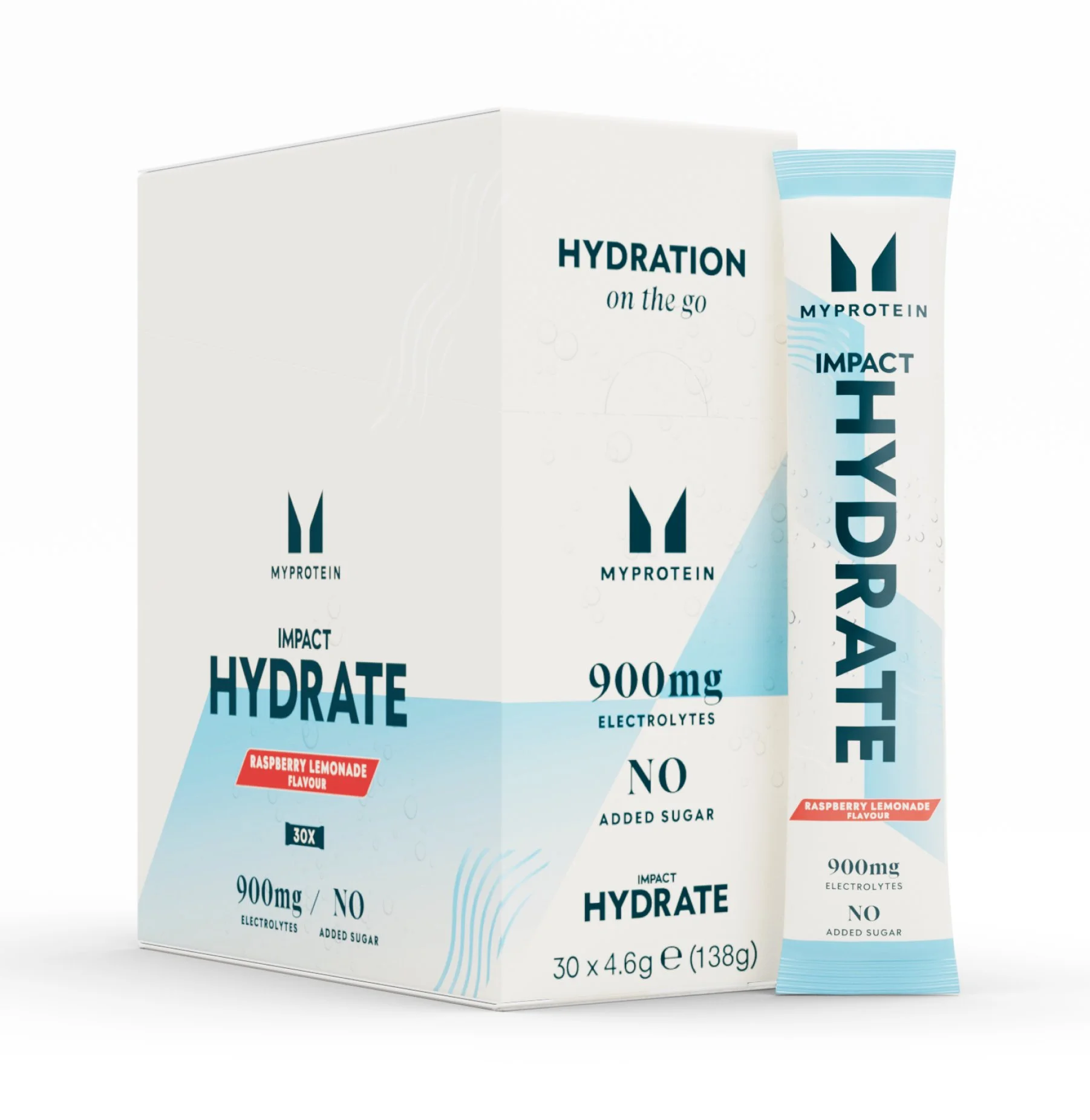 Impact Hydrate | Pachet de pliculețe - 4.6g x 30servings - Limonada de Zmeura Imagine 1