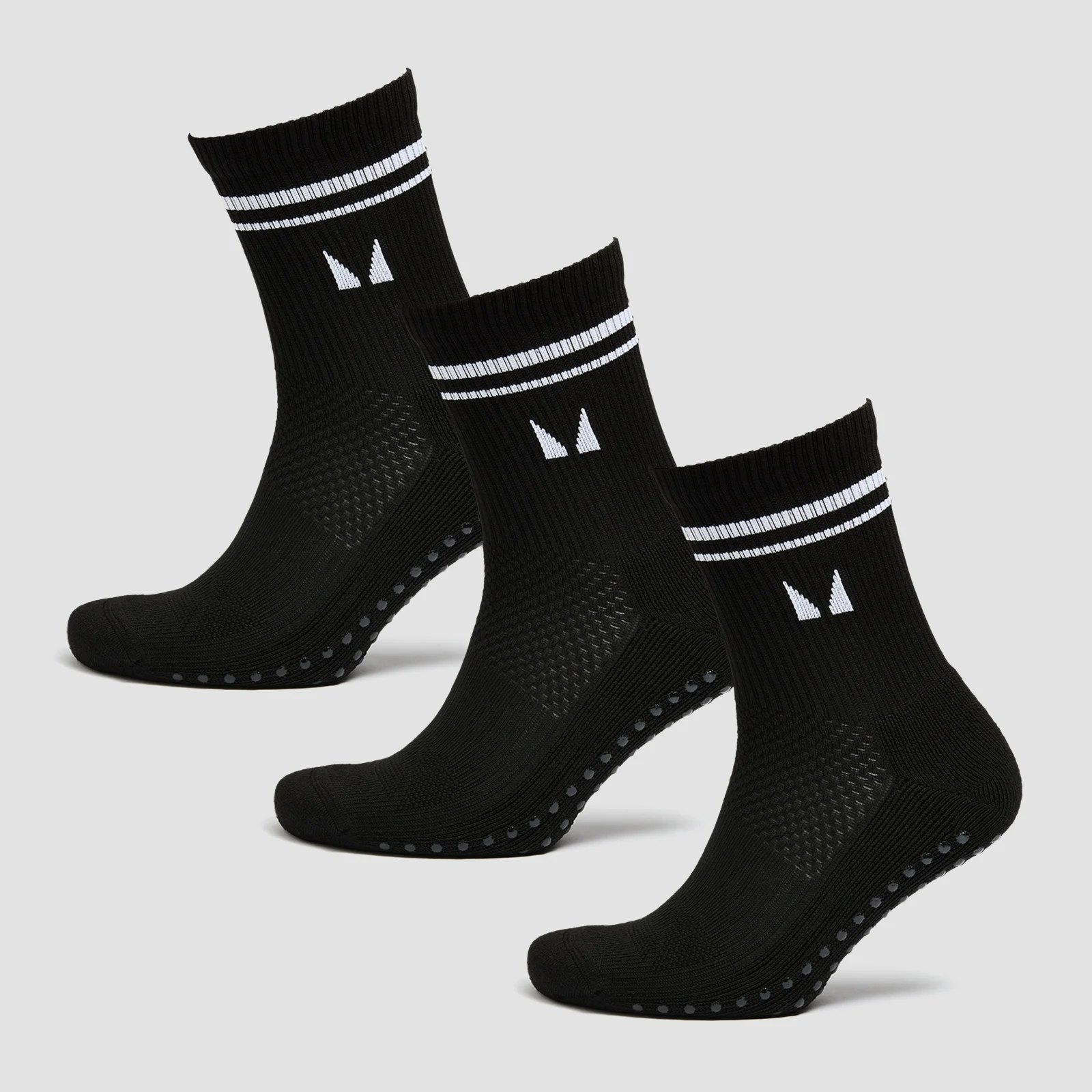 Șosete pentru Pilates MP (3 perechi) - Negru - UK 2-5 Imagine 1