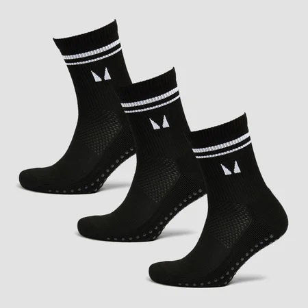 Șosete pentru Pilates MP (3 perechi) - Negru