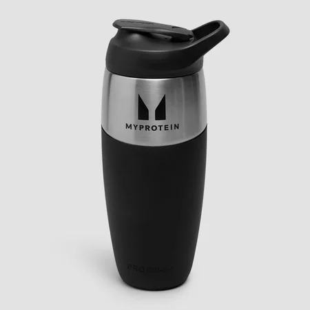 Sticla metalică cu perete simplu Myprotein x Promixx 950ml - Negru stealth
