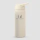 Sticlă din metal reciclat cu pai rabatabil, 500ml Myprotein - Natural Cream