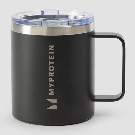 Cană de cafea din metal reciclat 350ml Myprotein - Negru