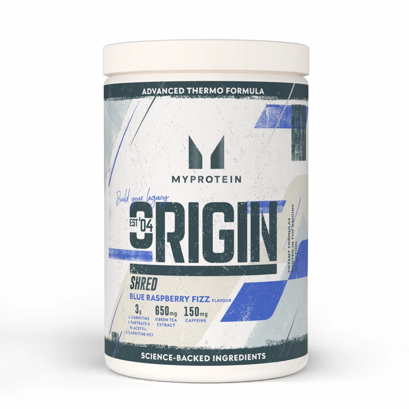 Origin Shred Pre-Workout - 60SERVINGS, 660g - Blue Raspberry Fizz Imagine 1