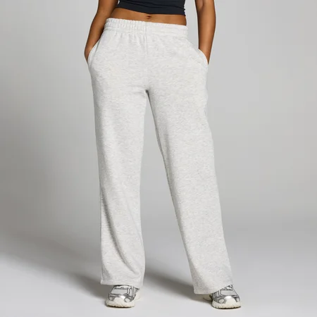 Pantaloni de Trening Damă MP Basics cu Croi Drept - Gri Deschis Melange