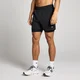 Pantaloni scurți de trening 2-în-1 cu cusătură de 13cm MP pentru bărbați - Negru