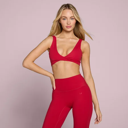 Sutien Sport MP Damă Tempo Twist Front - Rose Red