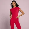 Tricou Damă MP Tempo Body Fit Mânecă Scurtă - Roșu Trandafir