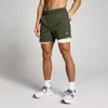 Pantaloni Scurți de Antrenament Bărbați MP 2-în-1 13 cm - Verde Pădure