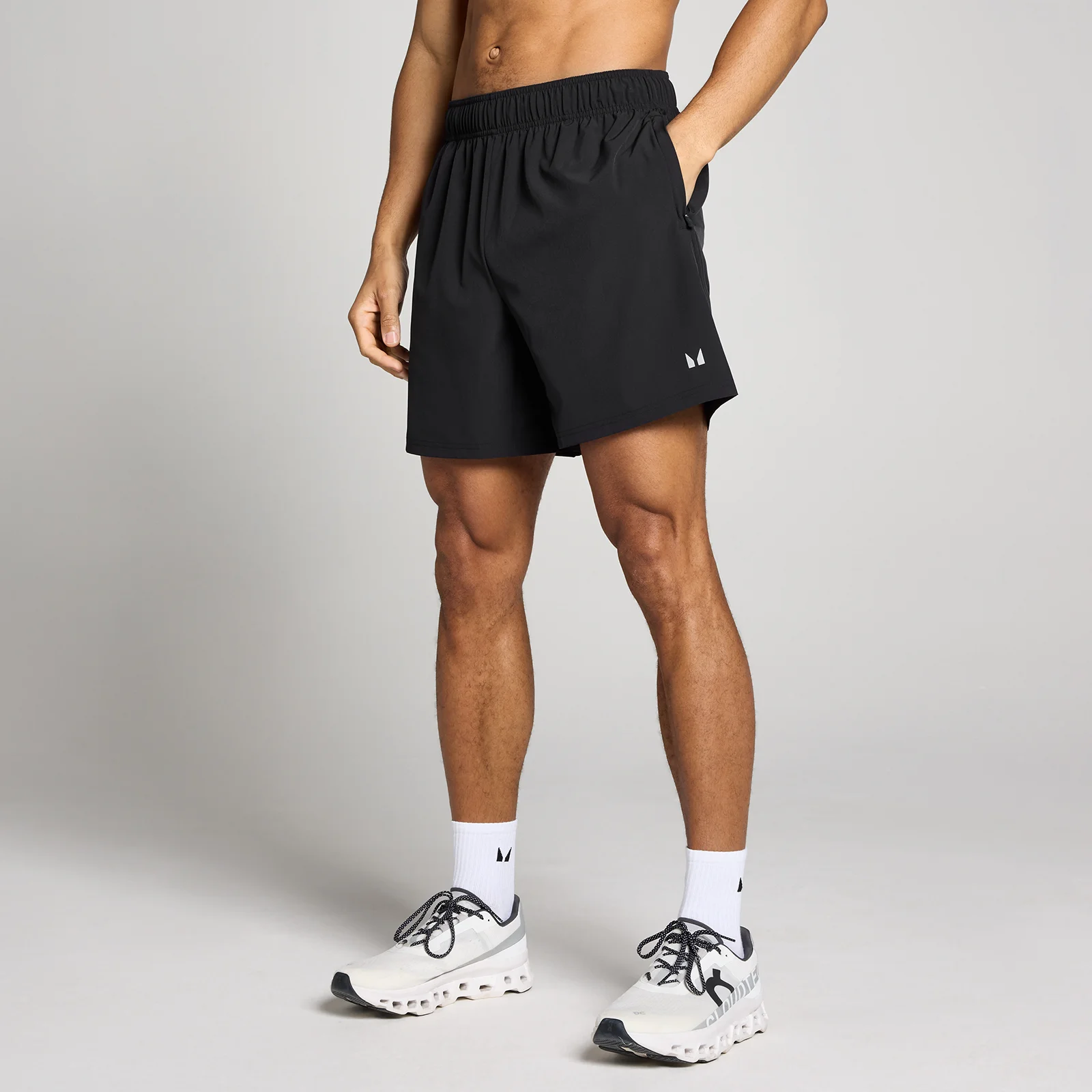Pantaloni scurți de antrenament din material țesut MP pentru bărbați 7" - Negru - XS Imagine 1