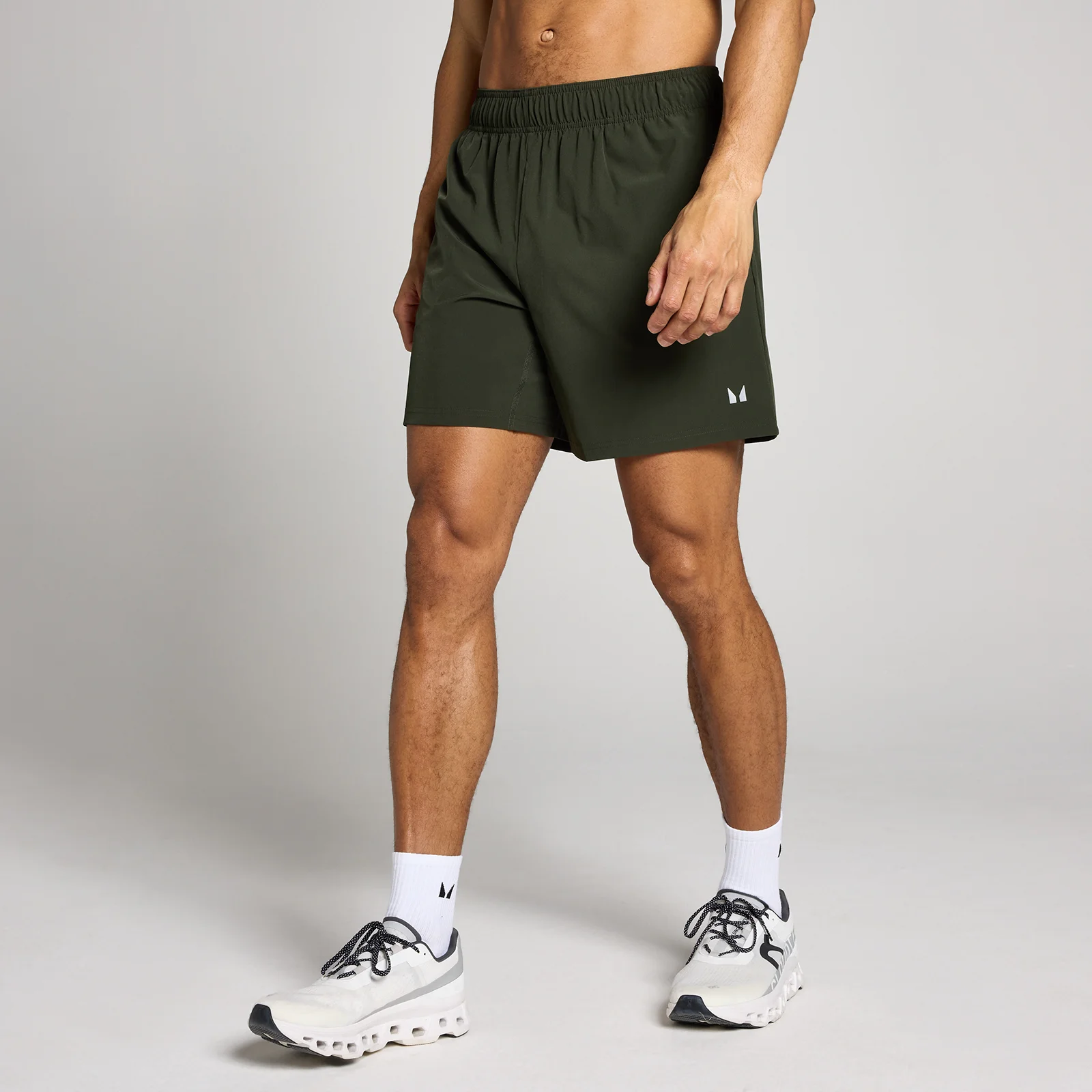 Pantaloni scurți de antrenament din material țesut MP pentru bărbați 7" - Verde pădure - XS Imagine 1