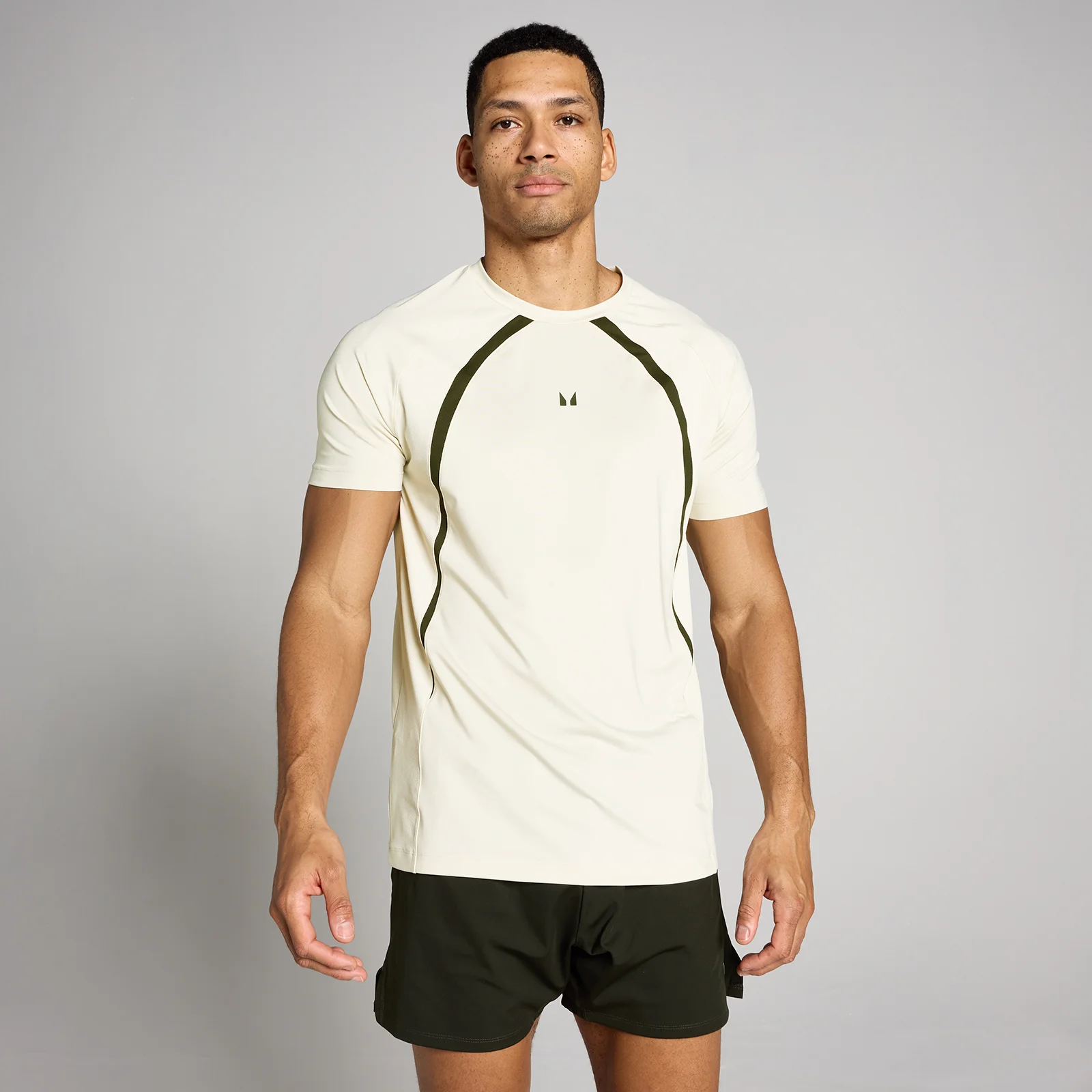Tricou Tempo Panel MP Bărbați - Ecru - XS Imagine 1