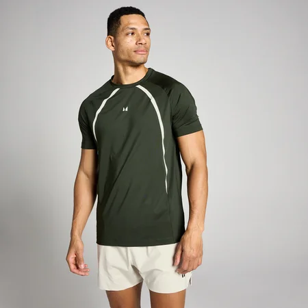 Tricou Bărbați MP Tempo Panel - Verde pădure