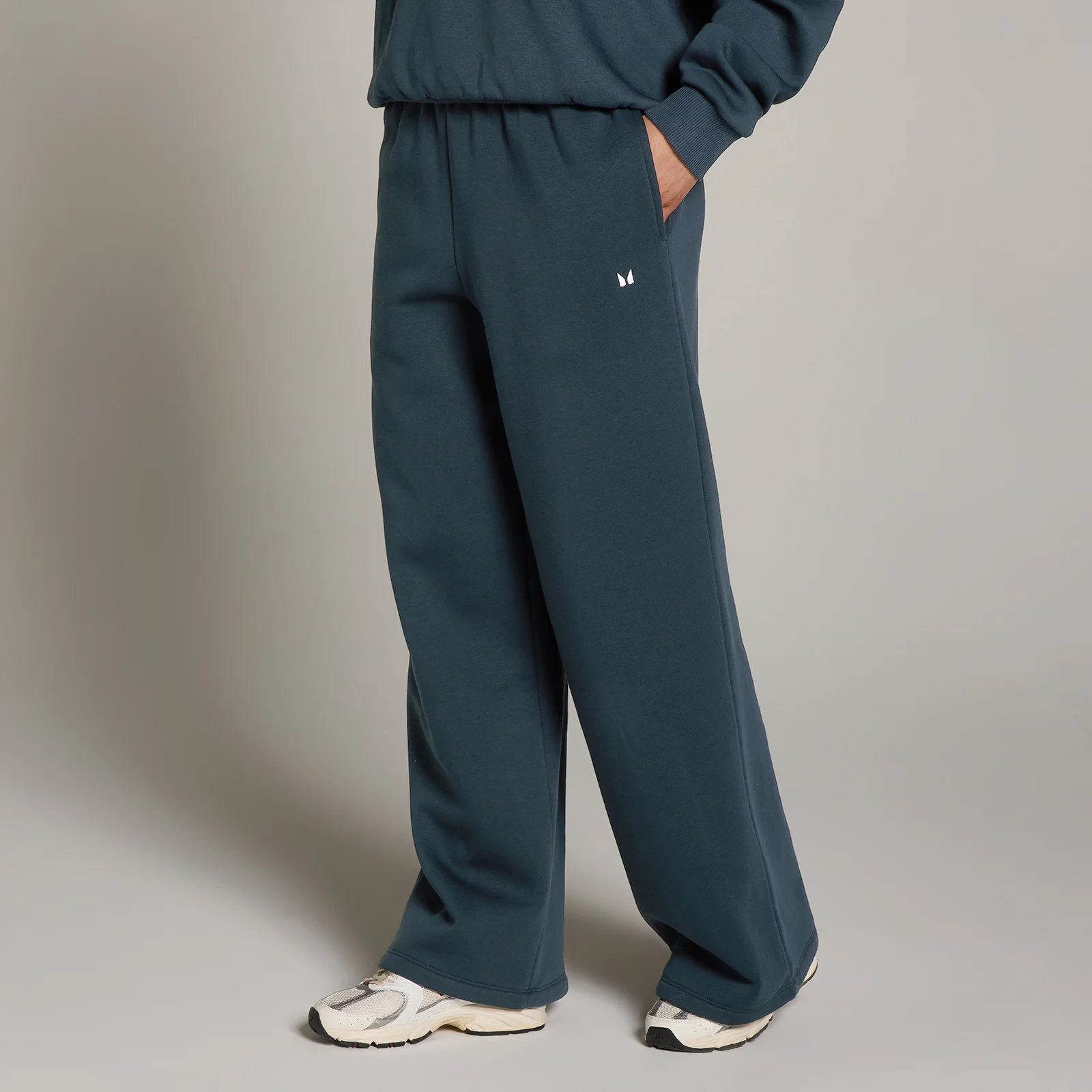 Pantaloni sport MP cu croi drept pentru femei - Albastru decolorat - XS Imagine 1