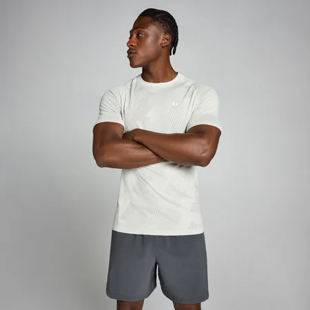 Tricou Seamless MP Men's Tempo Pillar Graphic - Mist