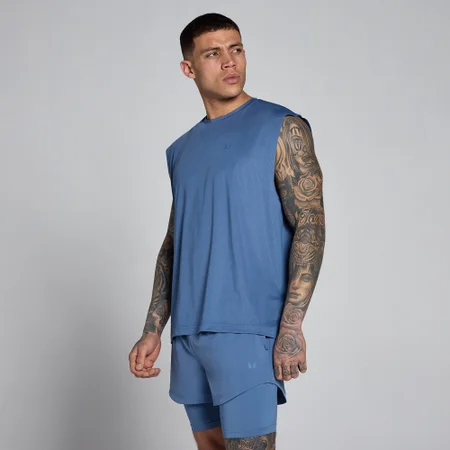 Maiou Oversized din Plasă MP Men's Hybrid - Slate Blue