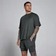Tricou MP Hybrid Supradimensionat din Plasă pentru Bărbați - Negru Spălat
