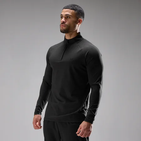 Bluză MP Training Ultra Jersey cu Fermoar pe Un Sfert pentru Bărbați - Negru