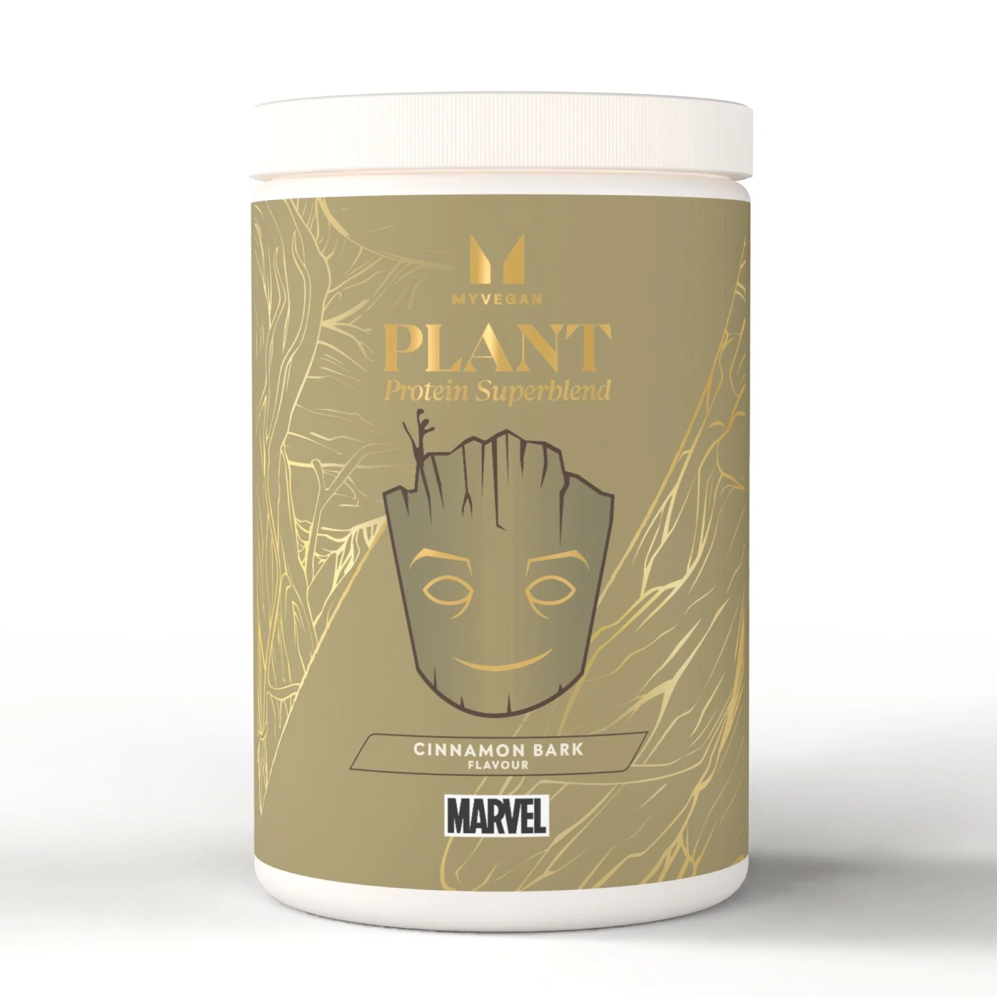 Superamestec proteic din plante – MARVEL – Groot – Coajă de Scorțișoară - 20servings - MARVEL - Cinnamon Bark Imagine 1