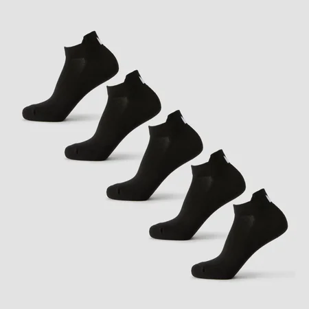 Șosete Unisex MP Scurte (Pachet de 5) - Negru