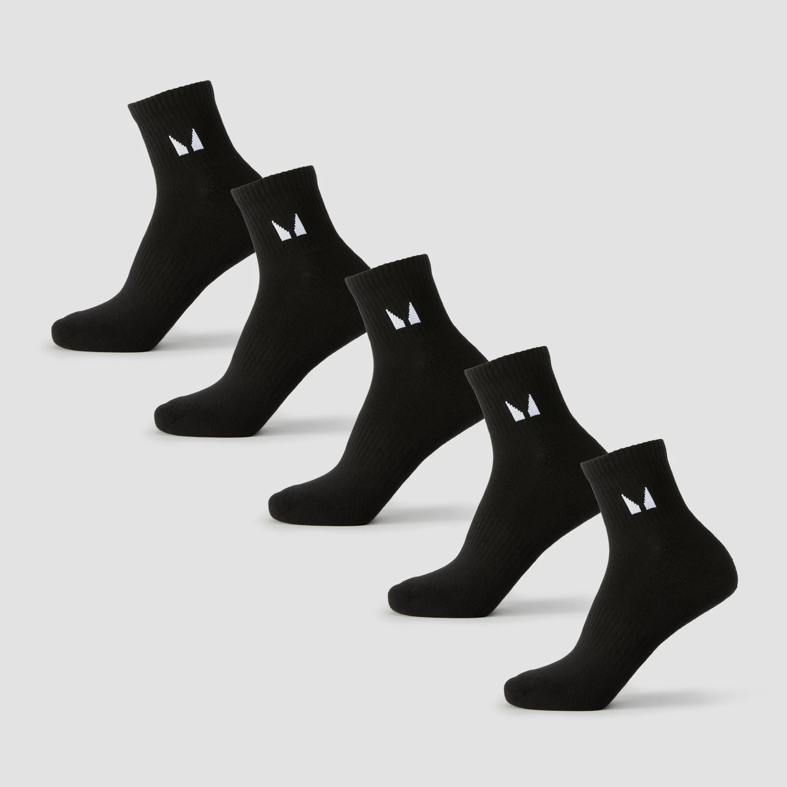Șosete Unisex MP la Gleznă (Pachet de 5) - Negru - UK 9-11 Imagine 1