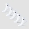 Șosete MP Unisex până la Gleznă (Pachet de 5) - Alb