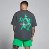 Tricou Bărbați MP Velocity Graphic Bumbac Modal - Gri Închis / Verde