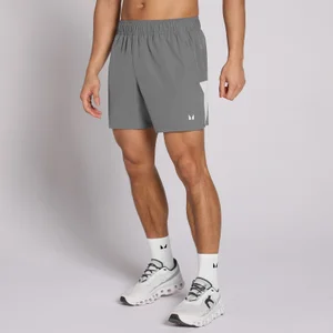 Pantaloni Scurți de Antrenament MP pentru Bărbați cu Buzunare - 5" - Gri Oțel - Size XS