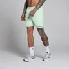 Pantaloni Scurți Bărbați MP Training 5" 2-în-1 Țesut - Verde Lime Deschis