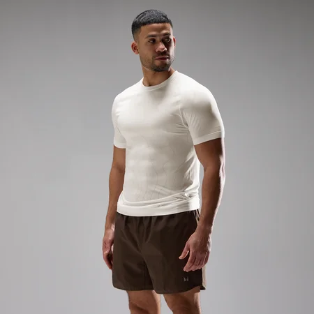 Tricou Fără Cusături MP Velocity Ultra pentru Bărbați - Alb Fildeș