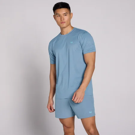 Tricou Grafic Bărbați MP Active Training Pillar - Albastru Ceață
