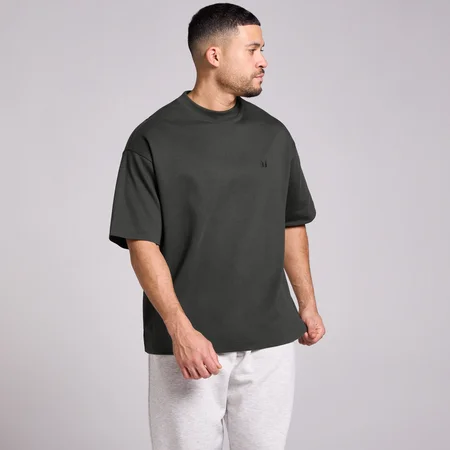 Tricou Supradimensionat din Bumbac MP Bărbați - Negru spălat