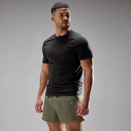 Tricou Fără Cusături Velocity Ultra MP pentru Bărbați - Negru Spălat
