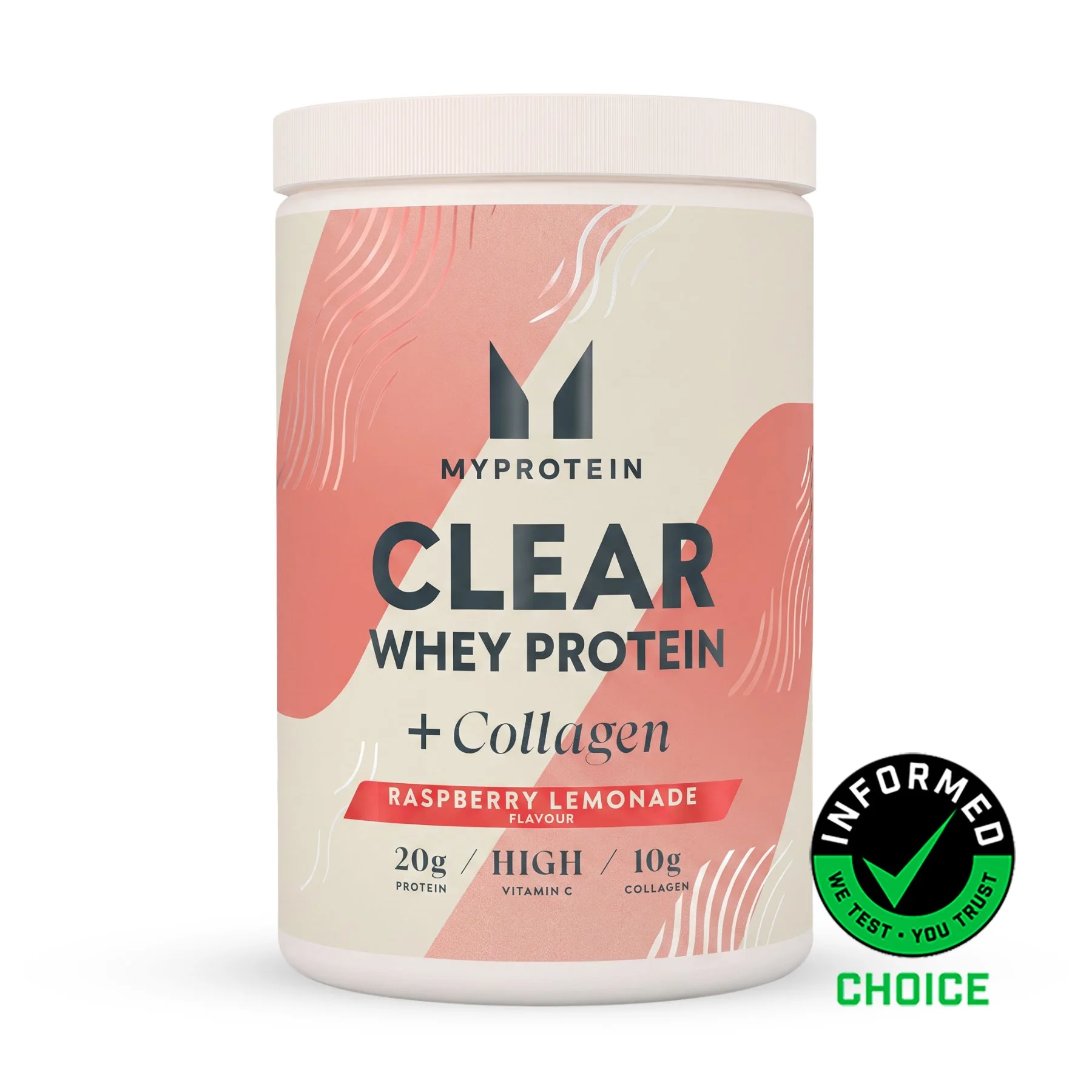 Clear Protein | Zer și colagen - 500g - 20servings - Limonada de Zmeura Imagine 1