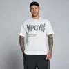 Tricou Bărbați MP Lift Burnout Bumbac cu Grafică - Alb retro