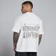 Tricou Supradimensionat din Bumbac cu Grafică Lift MP pentru Bărbați - Alb Vintage