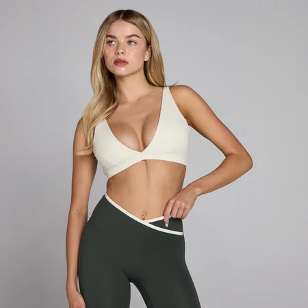 Sutien sport MP Tempo Triangle pentru Damă - Ivory