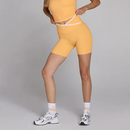 Pantaloni Scurți Damă MP Tempo Contrast - Piersică