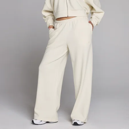Pantaloni de Trening Damă MP cu Textură Vafe și Talie Medie - Ivory