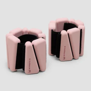 Greutăți Myprotein din Silicon pentru Gleznă/Încheietură în Geantă (1 lbs) - Roz Pudrat - Colour Blush
