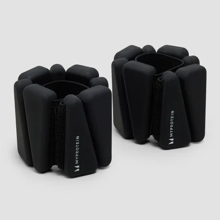 Greutăți Myprotein din Silicon pentru Gleznă/Încheietură în Geantă (2 lbs) - Negru