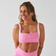 Sutien Sport Damă MP X Tatiana cu Spate Răsucit Contrast - Roz Pretty Pink