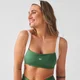 Sutien Sport Damă MP X Tatiana cu Detalii Contrastante și Spate Răsucit - Verde Palm