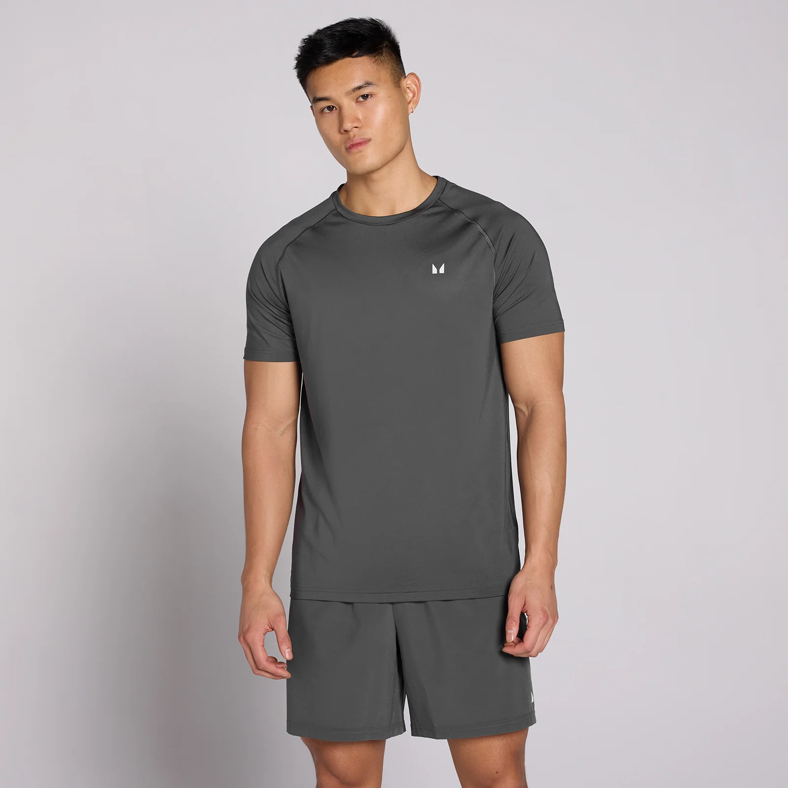 MP Men's Training Short Sleeve T-Shirt - Dark Grey - S Imagine 1