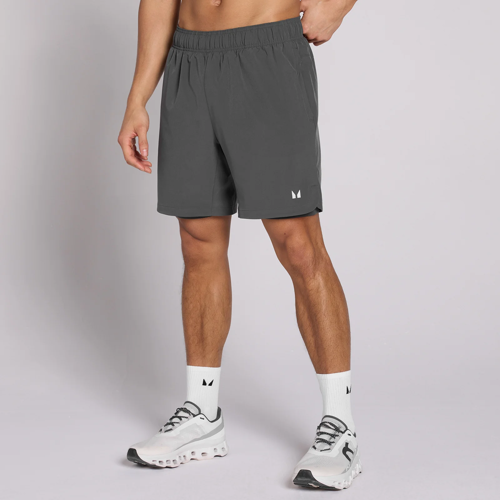 MP Men's 7" 2-in-1 Training Shorts - Dark Grey - L Imagine 1