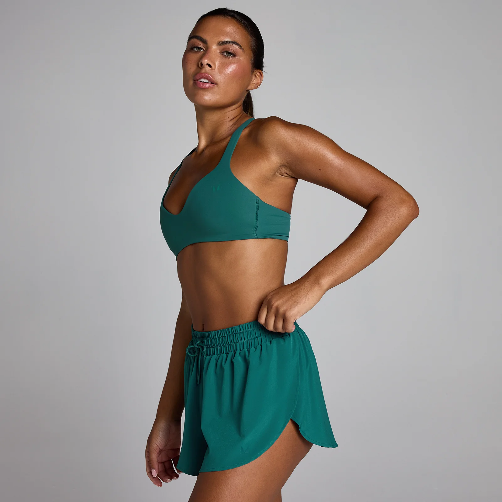 Sutien Sport MP Women's Tempo Twist Back - Turcoaz Intens - XS Imagine 1