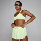 Sutien Sport MP Women's Tempo Twist Back - Verde Lime Decolorat